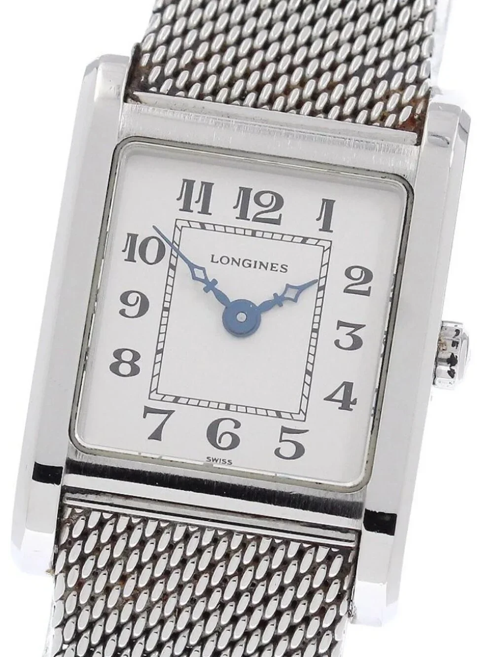 LONGINES L5.173.4 Square Silver Dial Quartz Ladies Watch_968075